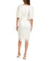 Фото #2 товара Ml Monique Lhuillier Embroidered Midi Dress Women's White 2