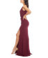 Фото #2 товара Women's Jordan V-Neck Asymmetrical Ruched Bodycon Maxi Dress