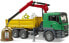 bruder 03753 Man TGS Crane Truck with 3 Waste Glass Containers & Bottles 1:16 Truck Crane Truck