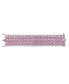 ფოტო #3 პროდუქტის Sterling Silver 18K Rose Plated Pink Cubic Zirconia 8-Row Tennis Bracelet