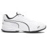 Фото #1 товара Puma Tazon Advance Leather Running Mens White Sneakers Athletic Shoes 37723204