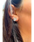 ფოტო #4 პროდუქტის Suzy Levian Sterling Silver Cubic Zirconia Lavish Flower Stud Earrings