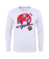 ფოტო #3 პროდუქტის Big Boys White New York Rangers 2024 NHL Stadium Series Helmet Logo Long Sleeve T-shirt