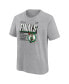 ფოტო #3 პროდუქტის Big Boys and Girls Heather Gray Boston Celtics 2024 Eastern Conference Champions Locker Room T-Shirt