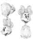 Silver-Tone Disney Minnie Mouse Crystal Drop Earrings