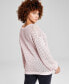 ფოტო #2 პროდუქტის Women's Pointelle-Knit Long-Sleeve Sweater, Created for Macy's