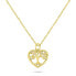 Decent Gold Plated Tree of Life Necklace NCL152Y