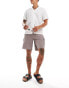 ONLY & SONS plisse slouchy cargo short in grey