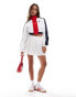 Tommy Jeans cropped archive windbreaker in red white blue