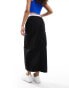 HUGO BLUE cargo maxi skirt in black Черный, 34 - фото #4