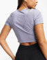 Фото #4 товара adidas Training HIIT cropped t-shirt in blue