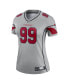 Фото #3 товара Women's J.J. Watt Gray Arizona Cardinals Inverted Legend Jersey