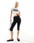 Фото #1 товара Monki cropped cupro capri pants in black