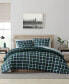 North Sail Plaid Brushed Microfiber 3 Piece Duvet Cover Set, Full/Queen