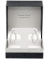 ფოტო #6 პროდუქტის Crystal Small Double Hoop Earrings in Silver-Plate or Gold Plate, 1"