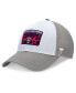 ფოტო #1 პროდუქტის Men's Gray/White Florida Panthers 2024 Eastern Conference Champions Locker Room Mesh Back Structured Adjustable Hat