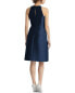 Alfred Sung High-Neck Satin Cocktail Dress Women's