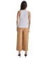 ფოტო #3 პროდუქტის Women's Crewneck Stud Trim Rib Knit Tank Top