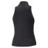 Фото #3 товара Puma Luxe Sport T7 Knitted FullZip Mock Neck Athletic Tank Top Womens Black Casu