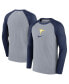 Фото #1 товара Men's Gray Tampa Bay Rays Authentic Collection Game Raglan Performance Long Sleeve T-shirt
