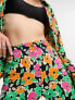 Фото #3 товара Only flared trousers co-ord in multi oversized floral