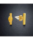 ფოტო #2 პროდუქტის Stainless Steel 18K Gold Plated Small Bar Stud Earrings