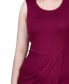 ფოტო #4 პროდუქტის Sleeveless Faux Wrap Skirt Dress