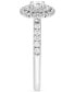 ფოტო #4 პროდუქტის Diamond Double Halo Engagement Ring (5/8 ct. t.w.) in 14k White Gold