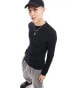 Фото #3 товара ASOS DESIGN muscle fit sweatshirt in black