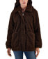 Фото #1 товара Juniors' Collared Zip-Front Fleece Coat