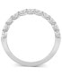 Фото #4 товара Diamond Double Row Band (1 ct. t.w.) in 14k White Gold