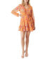 Фото #1 товара Women's Yara Floral-Print Smocked Mini Dress