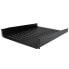 Фото #1 товара StarTech.com 2U Server Rack Shelf - Universal Vented Rack Mount Cantilever Tray for 19" Network Equipment Rack & Cabinet - Heavy Duty Steel – Weight Capacity 50lb/23kg - 22" Deep Shelf - Black - Rack shelf - Black - Steel - 22.6 kg - 2U - CE - TAA - REACH