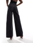 & Other Stories Gio mid waist relaxed wide leg jeans in washed black