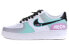 Фото #2 товара 【定制球鞋】 Nike Air Force 1 Low 空军一号 霓虹赛博朋克电玩未来科技开学季-游戏主题定制 低帮 板鞋 男女同款 白灰紫 / Кроссовки Nike Air Force CW2288-111