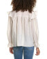 70/21 Tie Neck Blouse Women's Beige Os