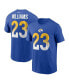 Фото #1 товара Men's Kyren Williams Royal Los Angeles Rams Player Name and Number T-shirt