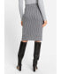 Women's Houndstooth Pull-On Skirt