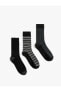 Çizgili Soket Çorap Seti 3'lü
