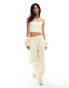 Kaiia wide leg joggers co-ord in lemon