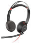 Фото #1 товара Poly Blackwire 5220 - Headset - Head-band - Calls & Music - Black - Red - Binaural - In-line control unit
