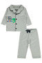 Erkek Bebek Gri Pijama Takımı 6-18 Ay