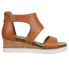 Фото #1 товара Corkys Sugar N Spice Strappy Wedge Womens Brown Casual Sandals 41-0106-COGN