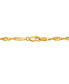 Фото #3 товара Macy's polished Twist Link 18" Chain Necklace in 14k Gold