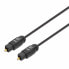 Manhattan Toslink Digital Optical AudioCable - 5m - Male/Male - Toslink S/PDIF - Gold plated contacts - Lifetime Warranty - Polybag - 5 m - TOSLINK - TOSLINK