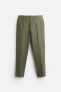 COTTON - LINEN SUIT TROUSERS