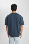 Erkek T-shirt B4933ax/nv164 Navy