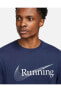 Фото #2 товара Dri-FIT Tee Running Lacivert Erkek T-shirt FJ2362-410