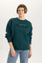 Relax Fit Bisiklet Yaka Kalın Sweatshirt B6586ax23wn