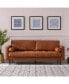 Фото #3 товара Maebelle Leather Sofa with Tufted Seat And Back